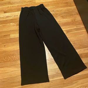 EUC H&M Black Elastic Waist Wide Leg Pants Small